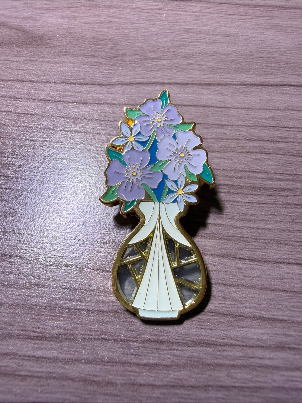 Disney Pins Cinderella BoxLunch Princess Flower Vase Stained Glass